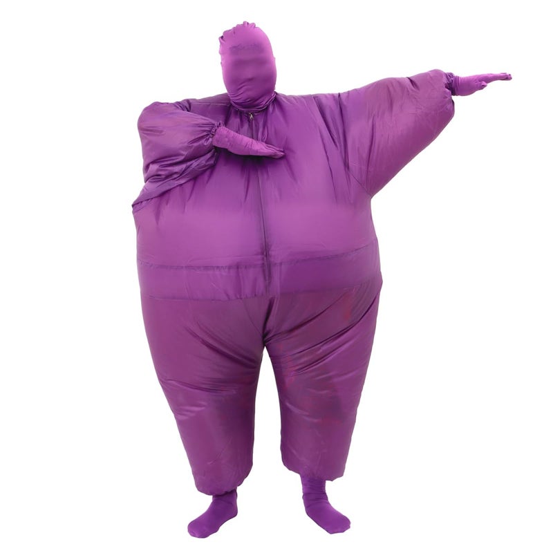 RHYTHMARTS Inflatable Costume - Full Body Suit, Blow Up Costume for Adults - Purple Fancy Dress - Image 3